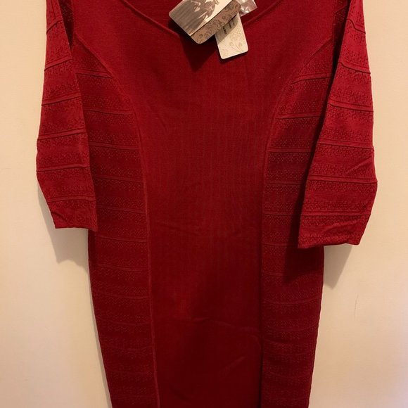 CRIMSON MILANO SHEATH DRESS (size L) NWT (never worn) - Picture 3 of 8